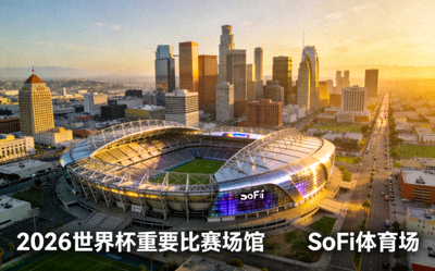 美国洛杉矶市中心及SoFi体育场，2026世界杯重要比赛场馆