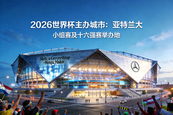 亚特兰大梅赛德斯-奔驰体育场，2026世界杯主办城市，将举办小组赛及十六强赛